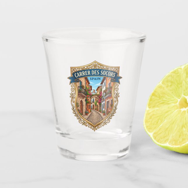 Verre A Shot Carrer des Socors Espagne (Devant)