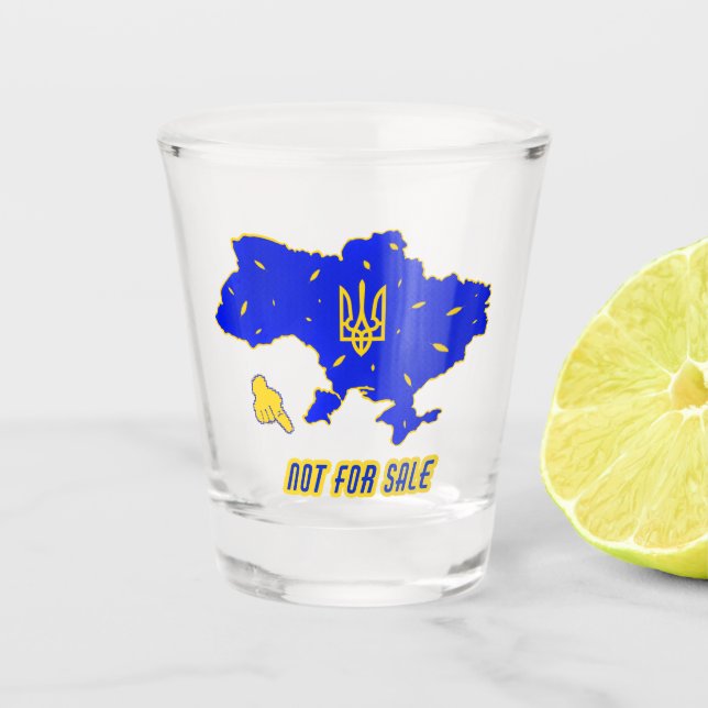 Verre A Shot Carte de l'Ukraine (Devant)