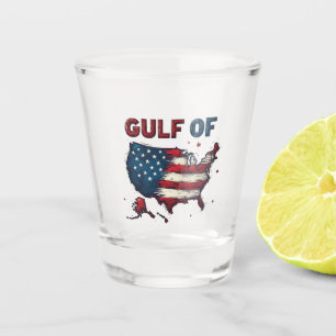 Verre A Shot Carte du golfe d'Amérique USA Trump USA Golfe du M