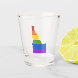 Verre A Shot Carte gay des États-Unis État de l'Idaho