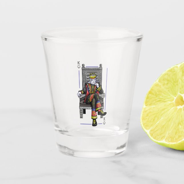 Verre A Shot Carte King (Devant)