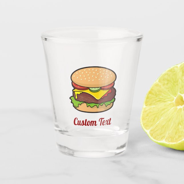 Verre A Shot Carton Cheeseburger (Devant)