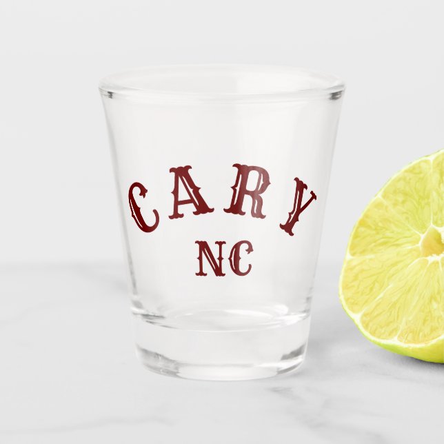Verre A Shot Cary, Caroline du Nord (Devant)