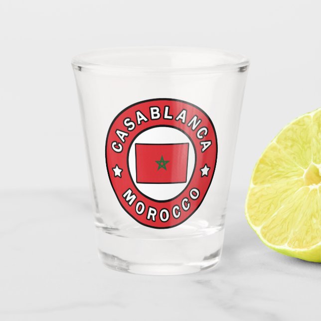 Verre A Shot Casablanca Maroc (Devant)