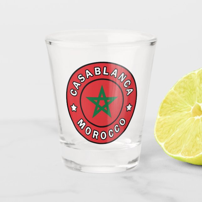 Verre A Shot Casablanca Maroc (Devant)