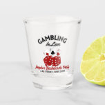 Verre A Shot Casino personnalisé Las Vegas Bachelorette Party<br><div class="desc">Toast à une inoubliable soirée de bachelorette Las Vegas avec des lunettes personnalisées sur le thème du Casino, le souvenir parfait pour votre célébration. Ces lunettes design peuvent être customisées avec le nom de la mariée et la date de la fête, ajoutant une touche significative à votre événement. Avec des...</div>