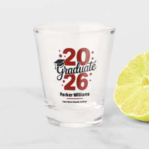 Verre A Shot Casquette de diplômé de la promotion 2026 Diplôm