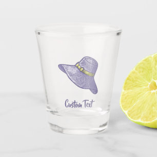 Verre A Shot Casquette de paille tiré à la main Lilac