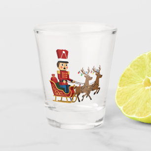 Verre A Shot Casse-Noisette chevauchant un traîneau de Noël mag