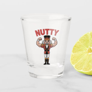 Verre A Shot Casse-noisette drôle de Noël Fitness Naturel Nuty