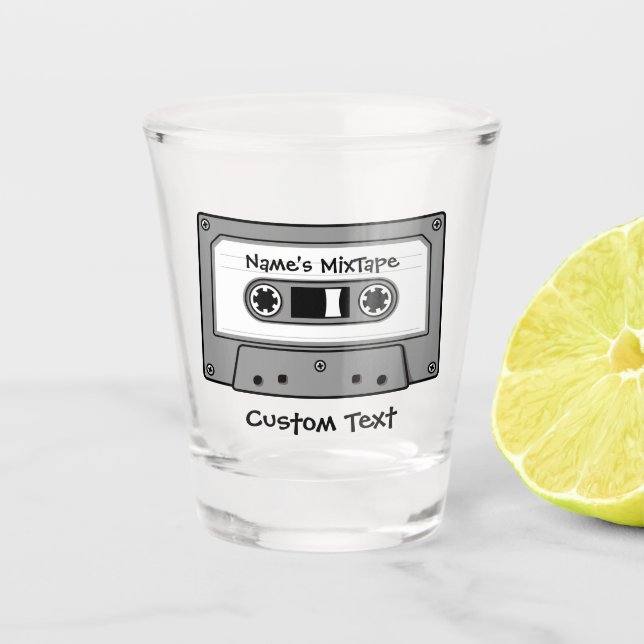 Verre A Shot Cassette audio Grey (Devant)
