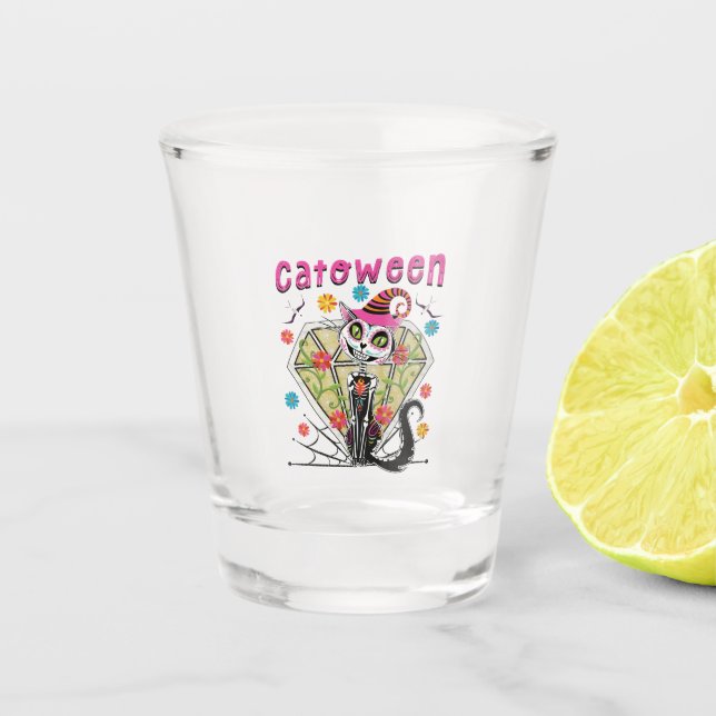Verre A Shot Catoween Halloween (Devant)