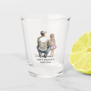 Verre A Shot Caution père et fille noire (10)