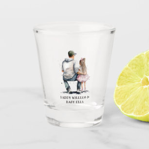 Verre A Shot Caution père et fille noire (12)