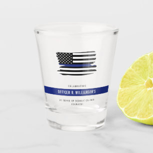 Verre A Shot Célébration de la retraite de la police personnali