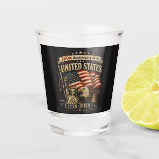 Verre A Shot Célébration du 250e anniversaire des États-Unis