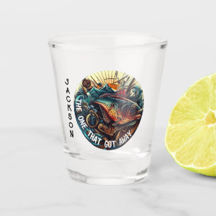 Verre A Shot Celui Qui S'Est Retiré De La Pêche