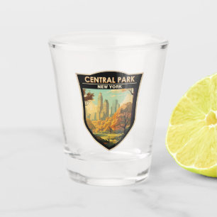 Verre A Shot Central Park New York Travel Art Vintage