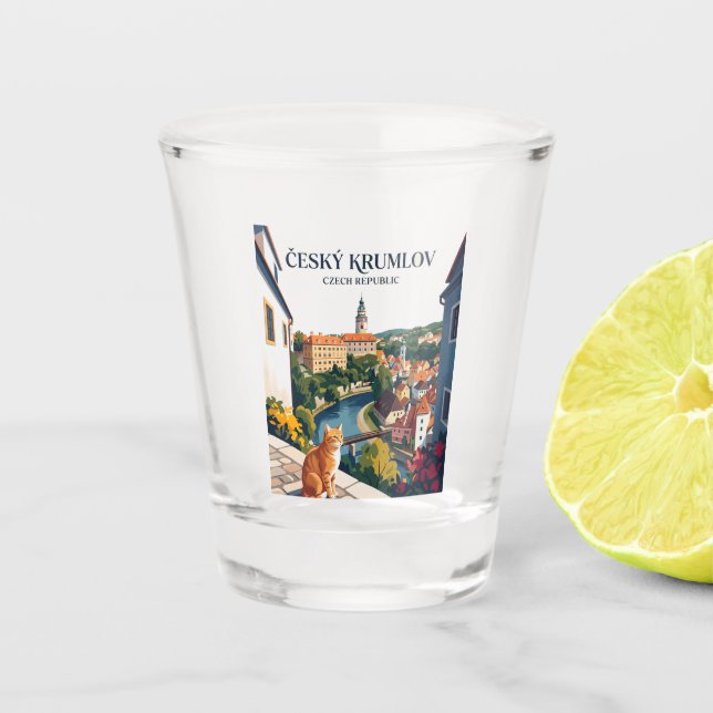 Verre A Shot Cesky Krumlov République tchèque (Devant)