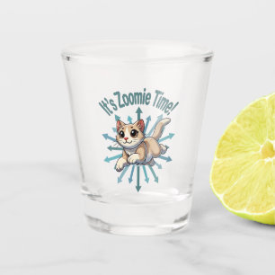 Verre A Shot C'est le chat bicolore bronzé de Zoomie Time