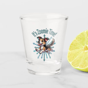 Verre A Shot C'est l'heure de Zoomie Mutt