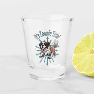 Verre A Shot C'est l'heure de Zoomie Saint-Bernard