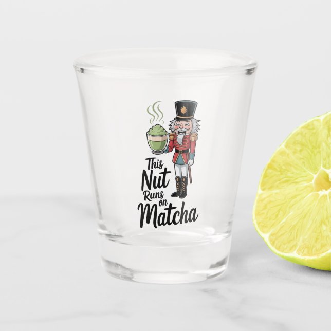 Verre A Shot Cette noix tourne sur Matcha Christmas Nutcracker (Devant)