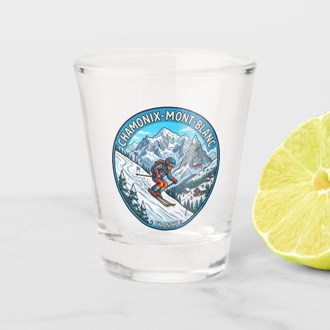 Verre A Shot Chamonix Mont Blanc France (Devant)