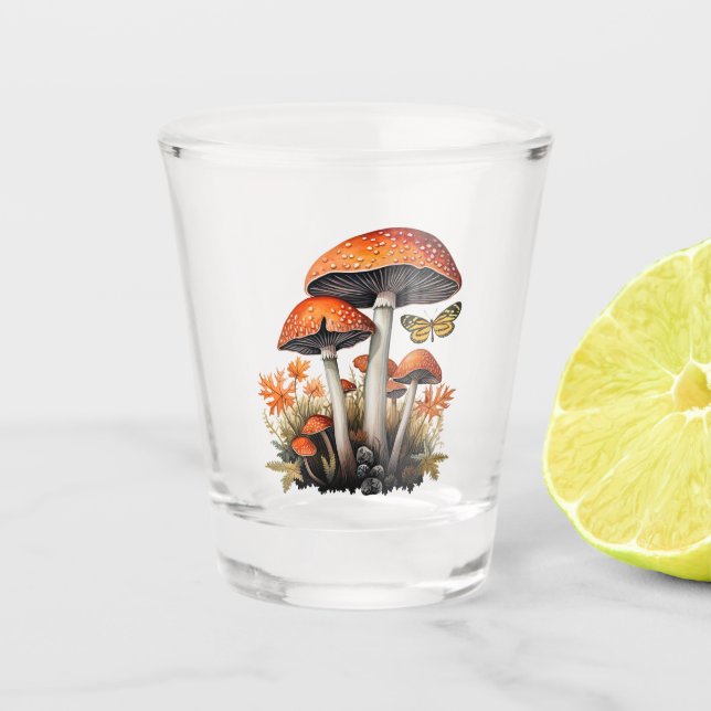 Verre A Shot Champignons de la forêt automnale (Devant)