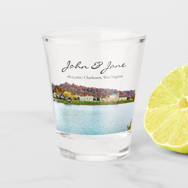 Verre A Shot Charleston West Virginie (Devant)