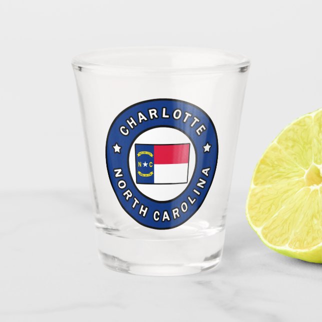 Verre A Shot Charlotte Caroline du Nord (Devant)