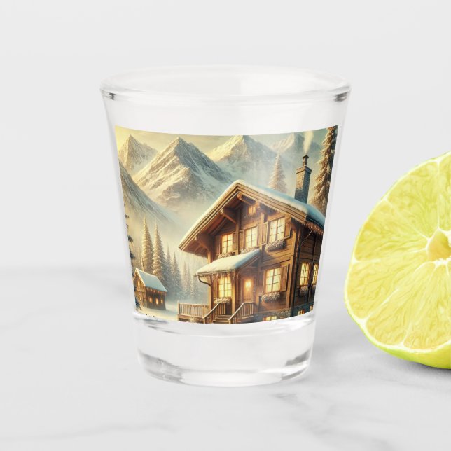 Verre A Shot Charme alpin (Devant)