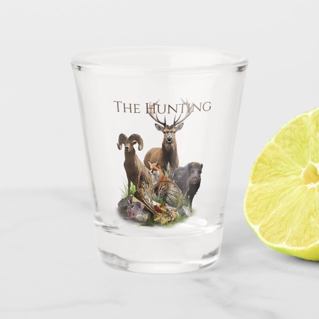 Verre A Shot Chasse au gros gibier (Devant)