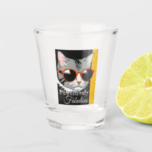 Verre A Shot Chat à la mode