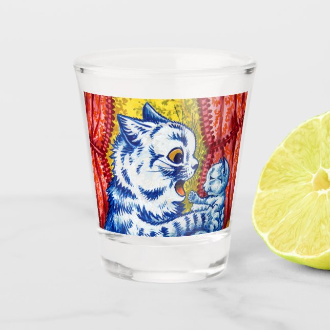 Verre A Shot Chat et ses chatons (Devant)