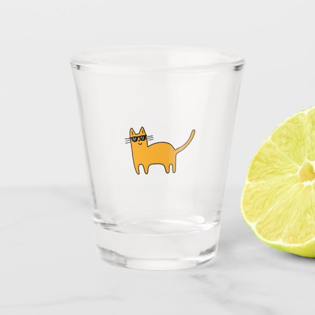 Verre A Shot Chat Lunettes de Soleil Cool (Devant)