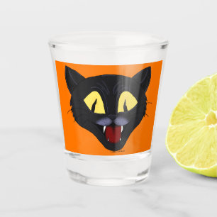 Verre A Shot Chat noir Halloween
