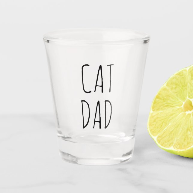Verre A Shot "Chat Papa" Simple Farmhouse moderne (Devant)