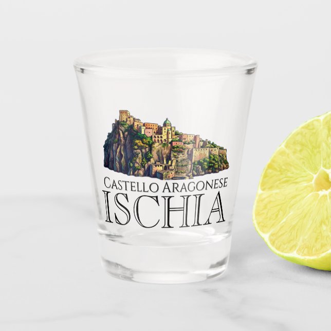 Verre A Shot Château Aragonais, Ischia (Devant)