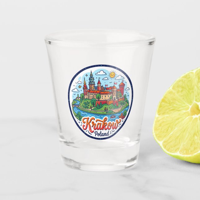 Verre A Shot Château de Wawel Pologne (Devant)