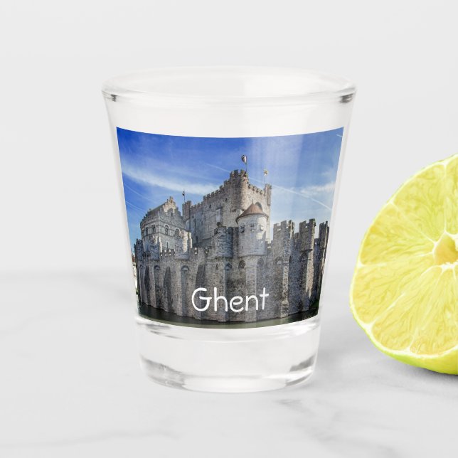 Verre A Shot Château des Comtes de Gand (Devant)