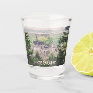 Verre A Shot Château Retro Neuschwanstein en Allemagne