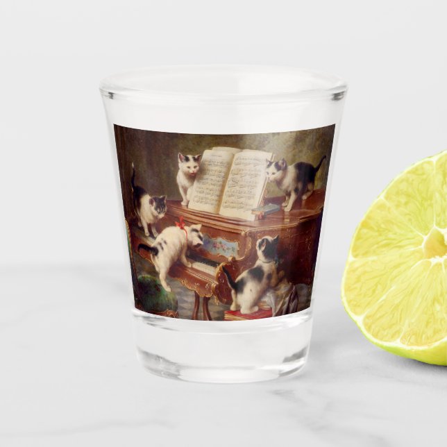 Verre A Shot Chatons et piano (Devant)