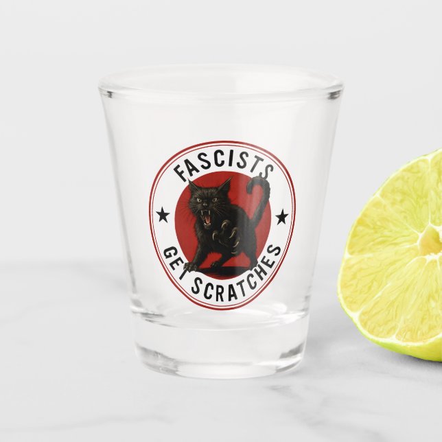 Verre A Shot Chats Contre les Fascistes (Devant)