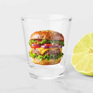 Verre A Shot ChaussureHabille hamburger empilé thic