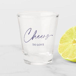 Verre A Shot Cheers to Love - Elegant Mariage Shot Glass