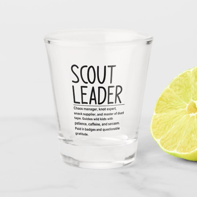 Verre A Shot Chef scout (Devant)