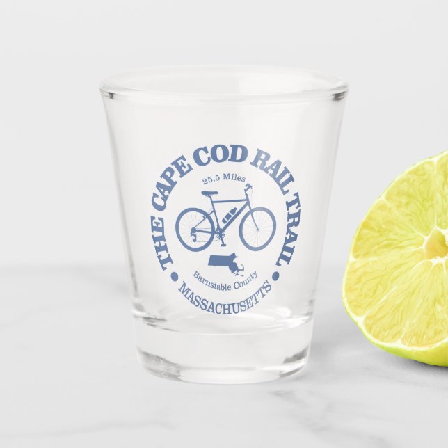 Verre A Shot Chemin de fer Cape Cod (cyclisme) (Devant)