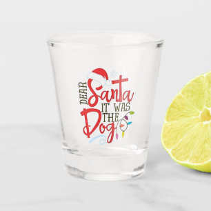 Verre A Shot Cher Père Noël C'était Le Chien Drôle