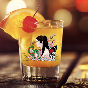 Verre A Shot Cherry Blossoms Fairy Dragon Amitié